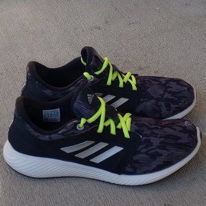 MEN'S ADIDAS black and white with neon yellow laces